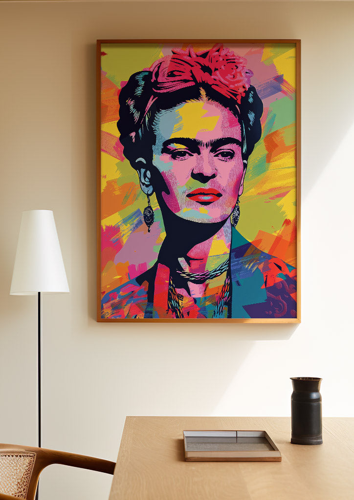 Frida Kahlo Pop Art PortraitFrida Kahlo Pop Art Portrait