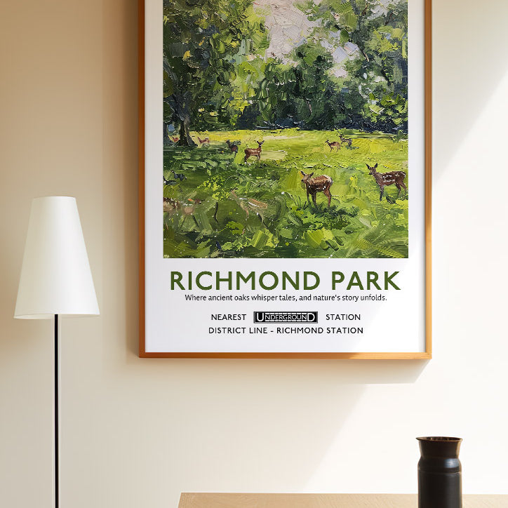 Richmond Park London Poster