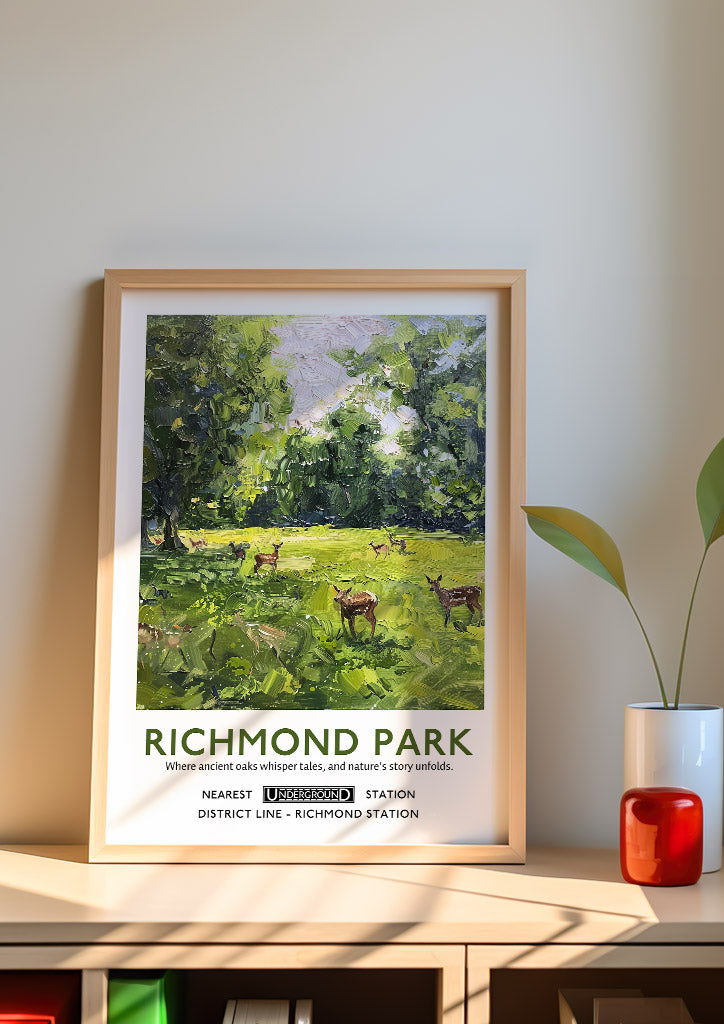 Richmond Park London Poster