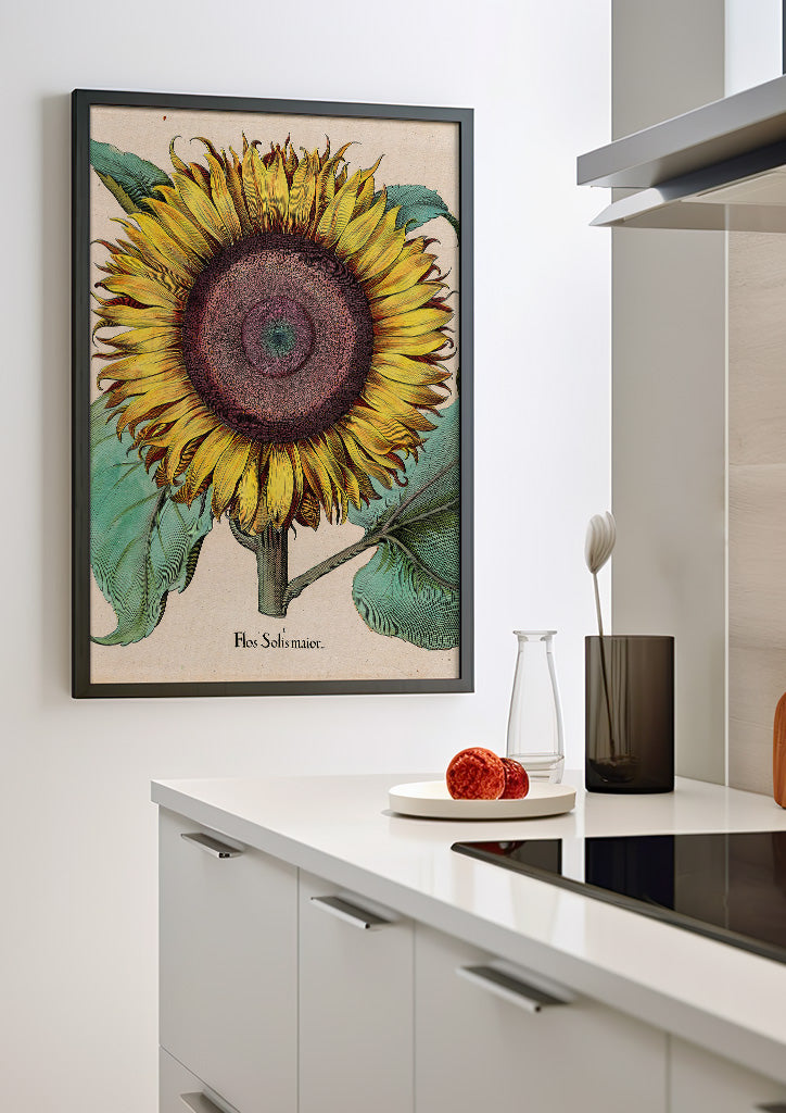 Sunflower Kitchen Poster