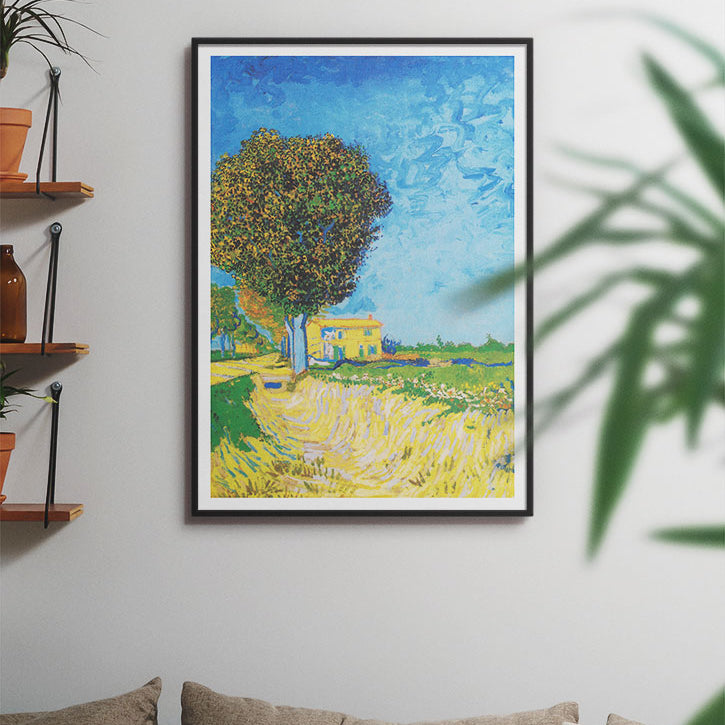 Avenue near Arles with Houses by Vincent van Gogh