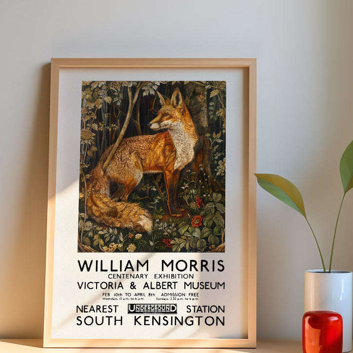 William Morris V&A Exhibition Poster - Fox