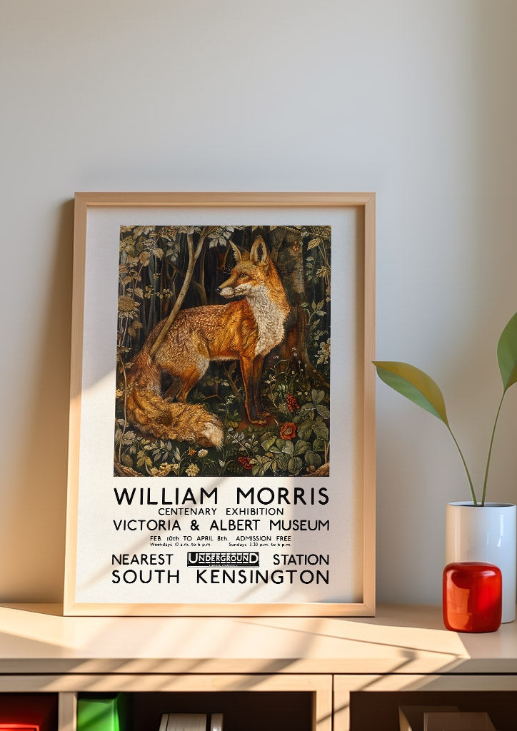 William Morris V&A Exhibition Poster - Fox