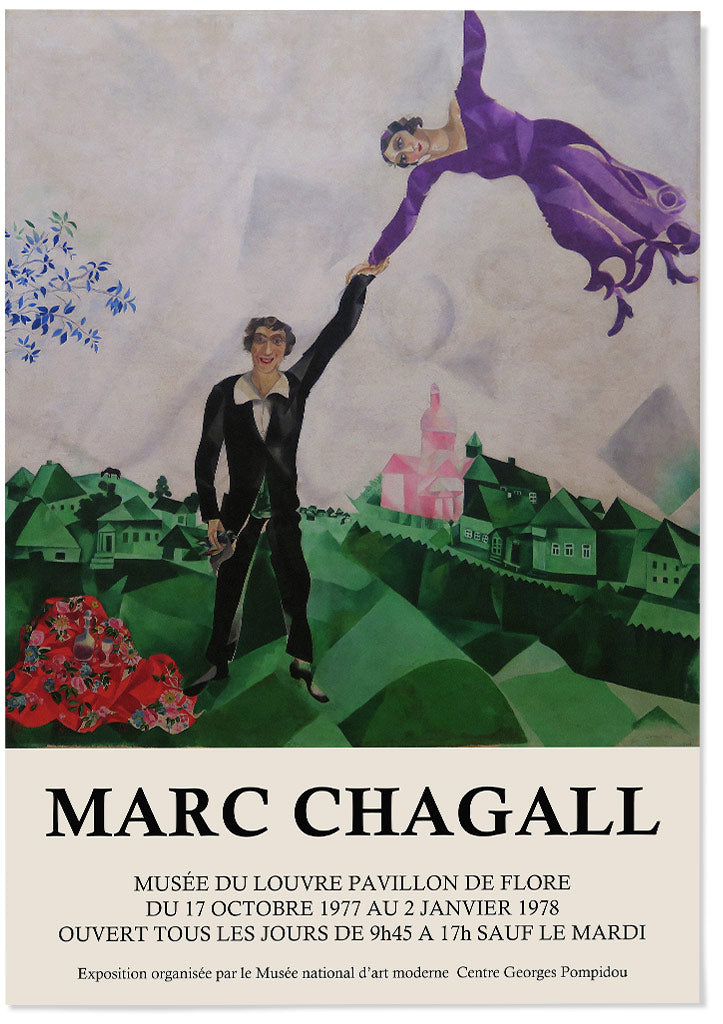 Marc Chagall The Promenade Print Art Exhibition Poster Posterist