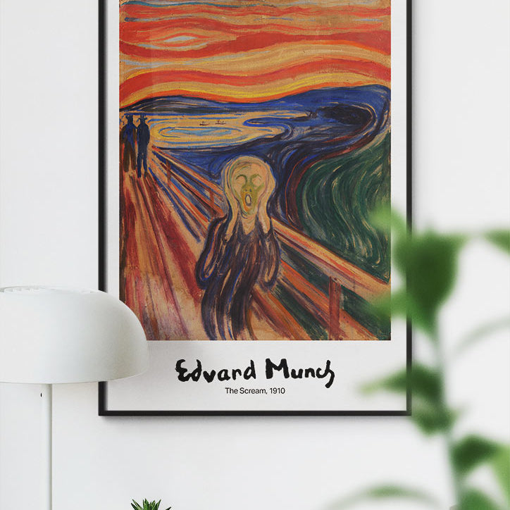 Edvard Munch 'The Scream' Signature Poster