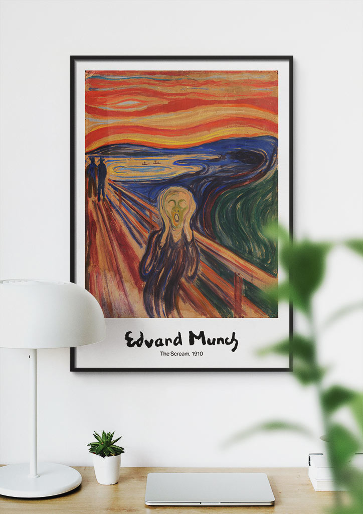 Edvard Munch 'The Scream' Signature Poster