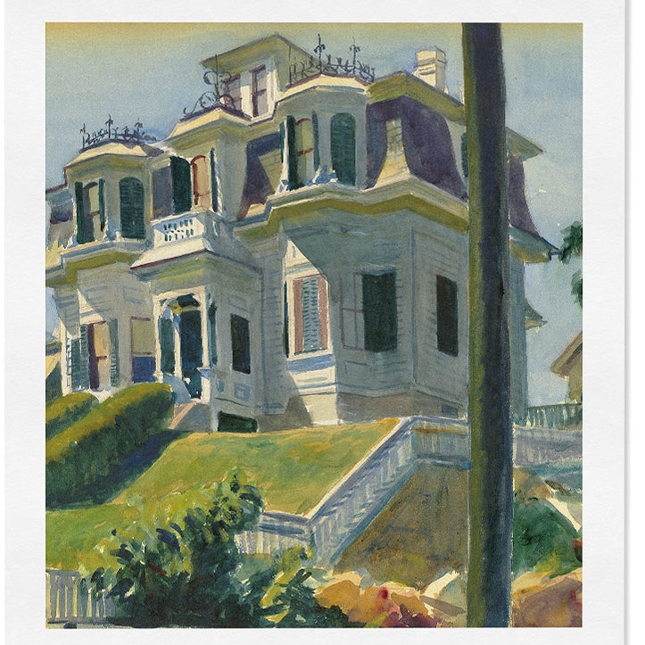 Edward Hopper art print, modern exhibition poster