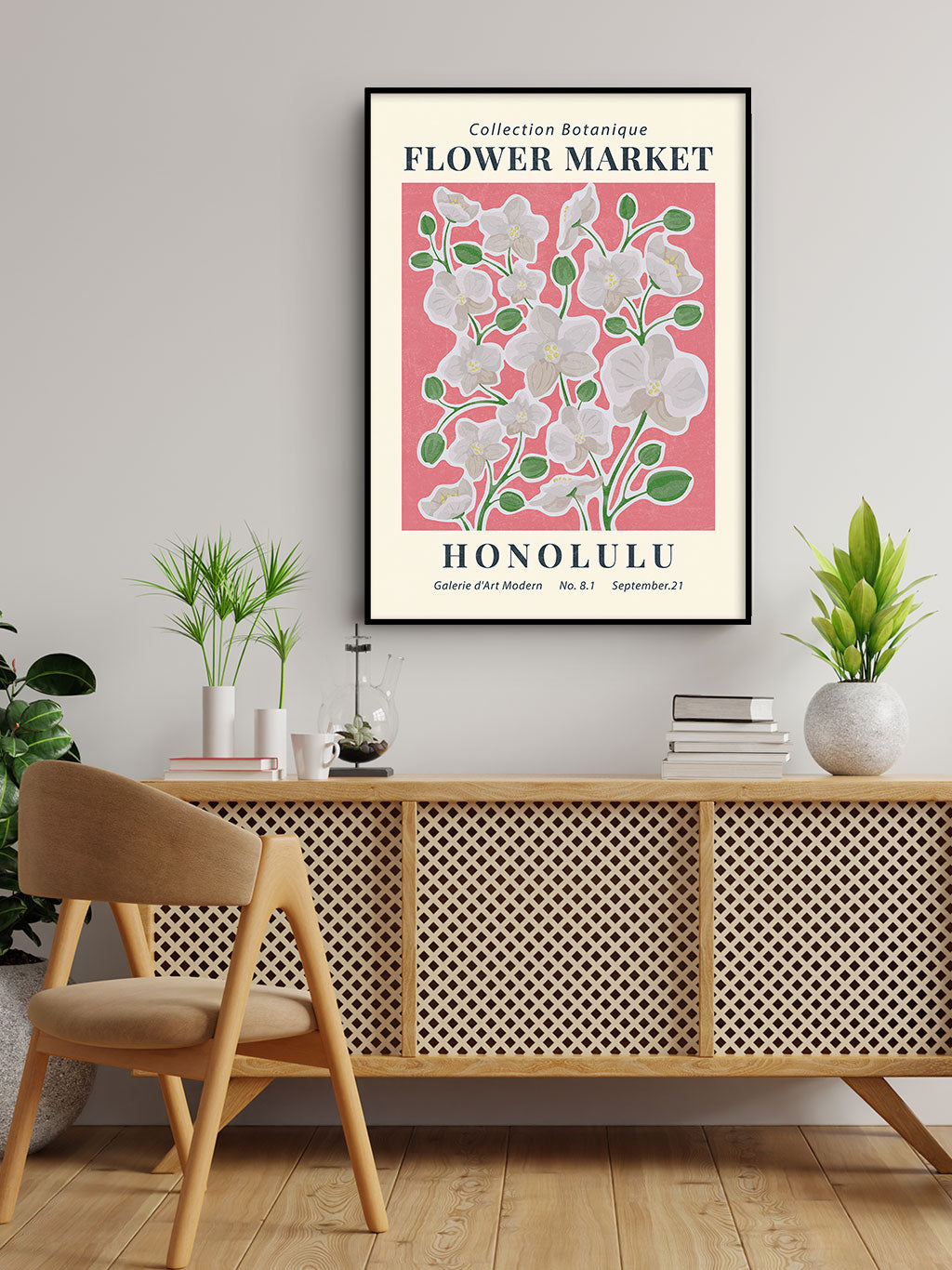 Flower Market Honolulu Poster