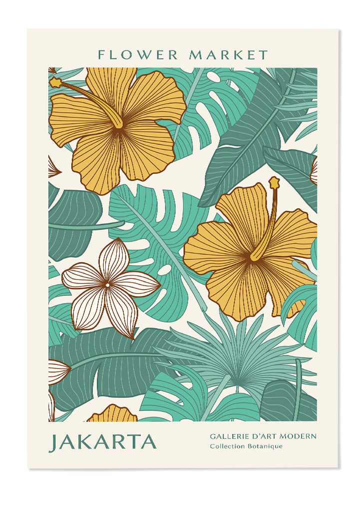 Flower Market Poster Jakarta