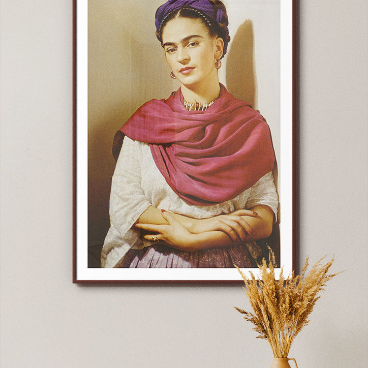 Frida Kahlo Colour Portrait Poster