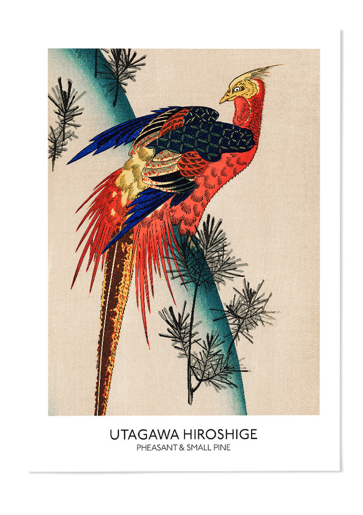 Utagawa Hiroshige Art Print - Pheasant & Small Pine