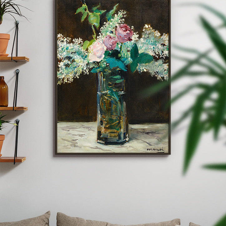 Édouard Manet - Vase of White Lilacs and Roses