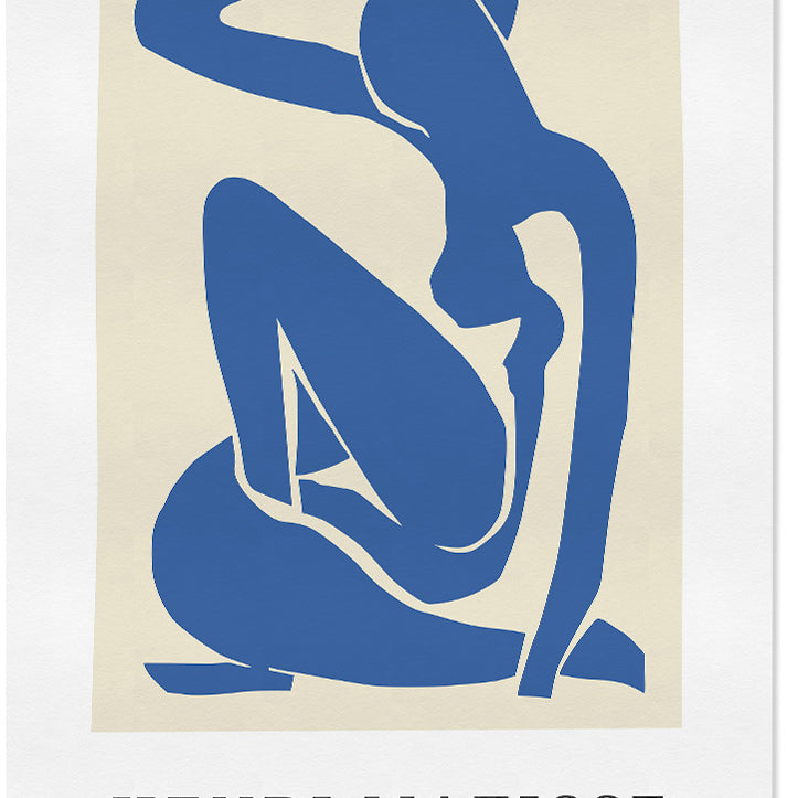 Matisse blue nude cut-out poster art print