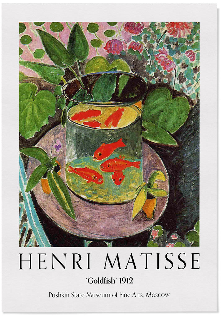 Henri Matisse 'Goldfish' Painting | Impressionist Wall Art Prints