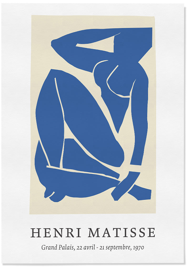 Henri Matisse Exhibition Poster - Blue Nude Cut-Out