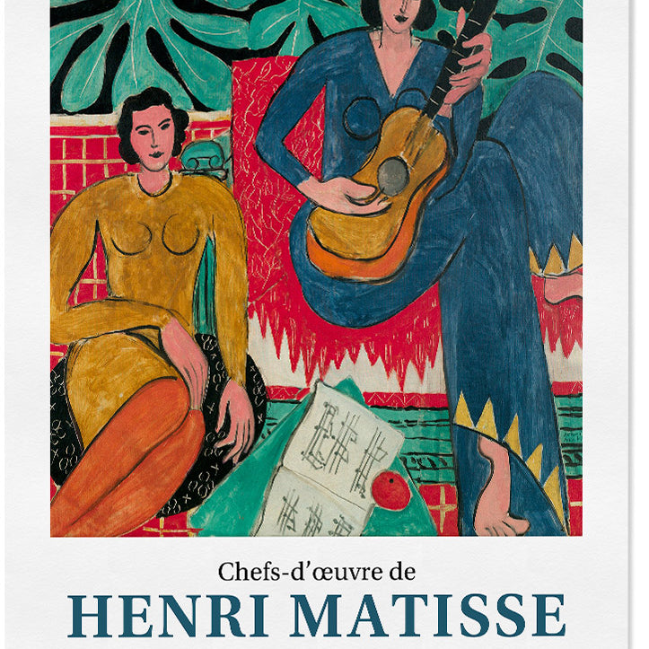 Henri Matisse Exhibition Poster, La Musique