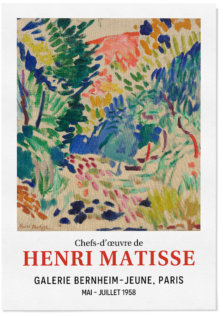 Henri Matisse Exhibition Poster - Landscape at Collioure