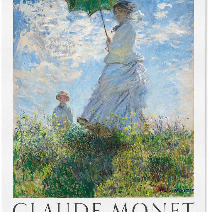 Claude Monet Art Print - Woman with a Parasol
