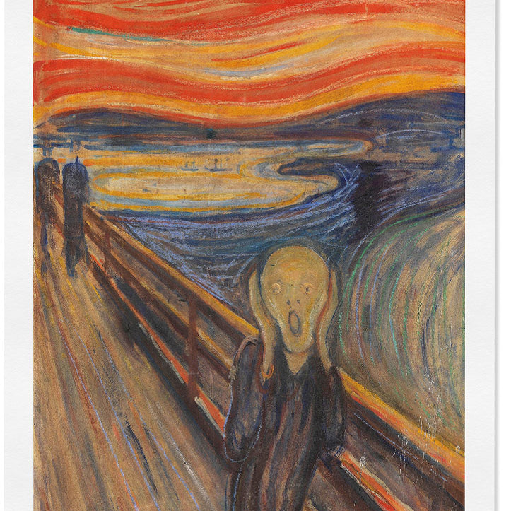 'The Scream' Edvard Munch art poster.
