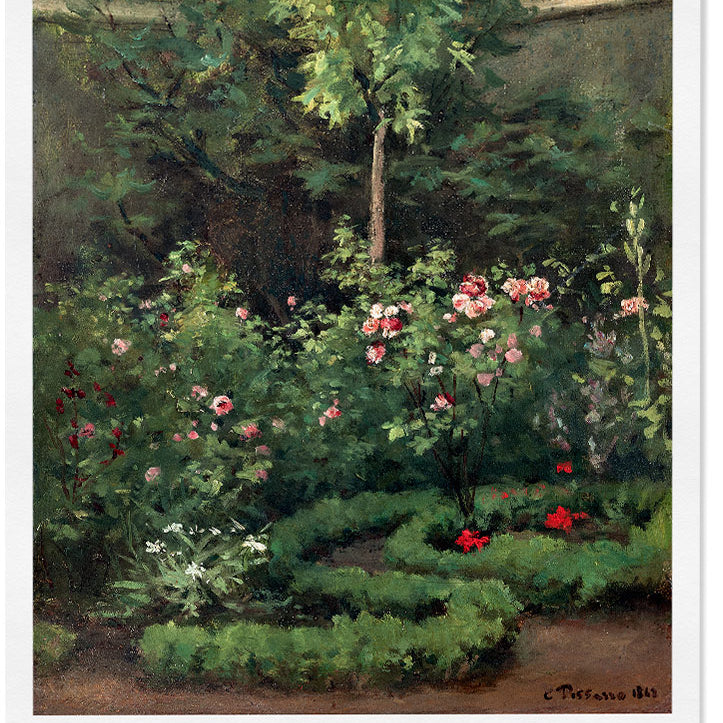 Camille Pissarro Art Poster - Rose Garden