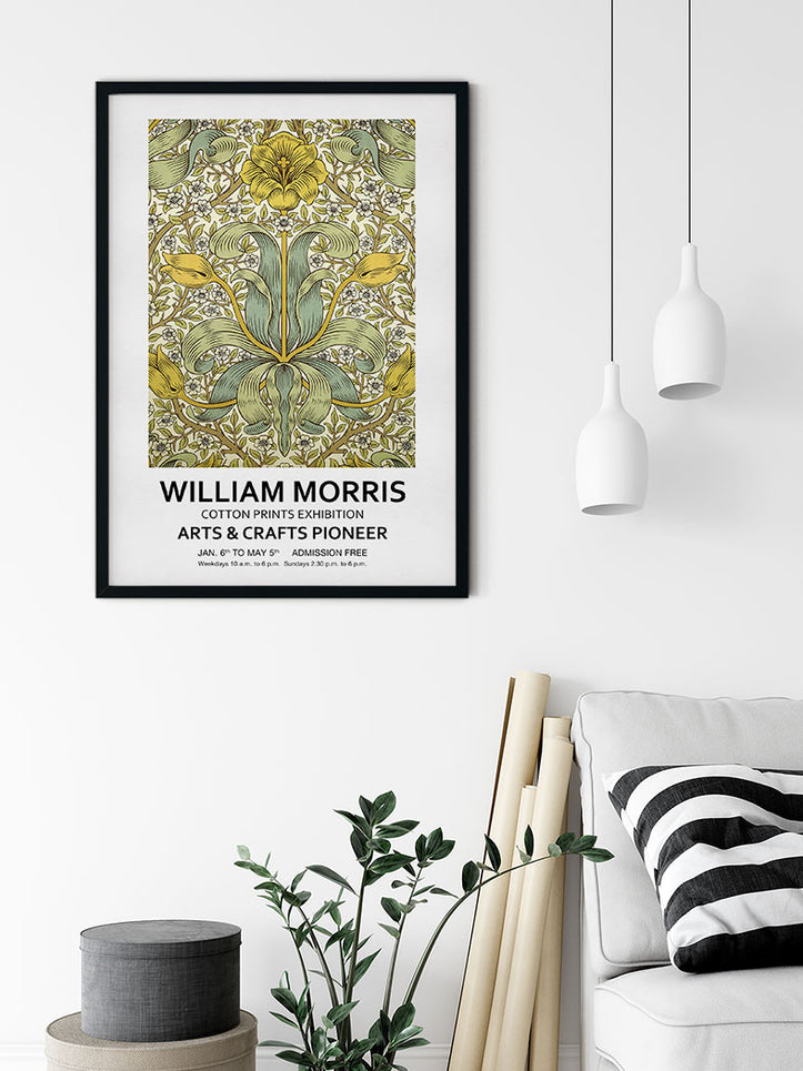 'Spring Thicket'. A beautiful exhibition poster by William Morris.