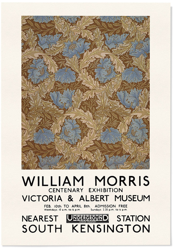 William Morris Exhibition Poster - Wreath