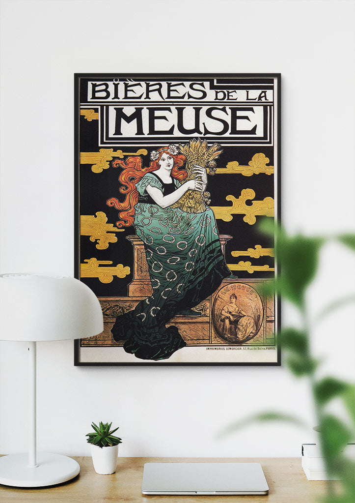 Vintage Beer Advertisement - Bieres de la Meuse