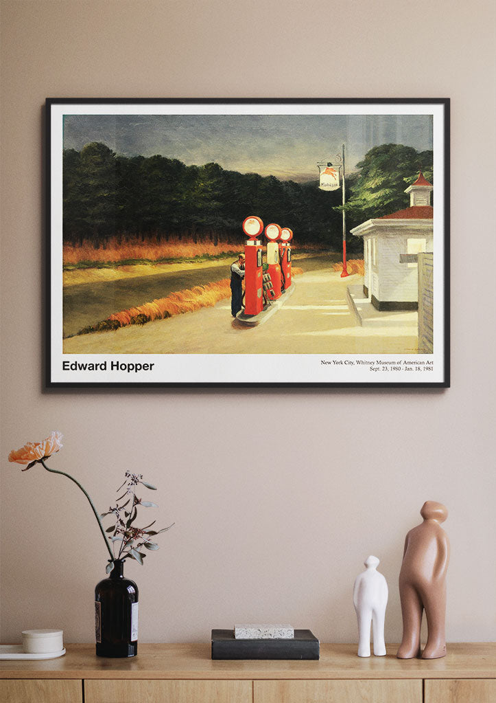 Edward Hopper Exhibition Poster - Gas