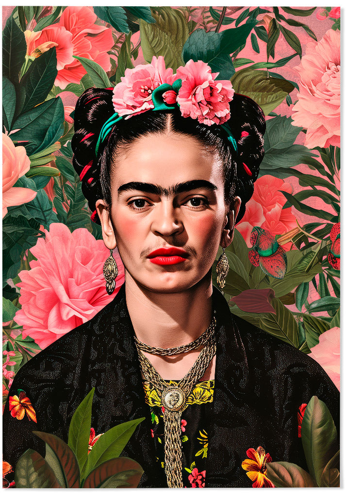 Portrait of Frida Kahlo Art Print