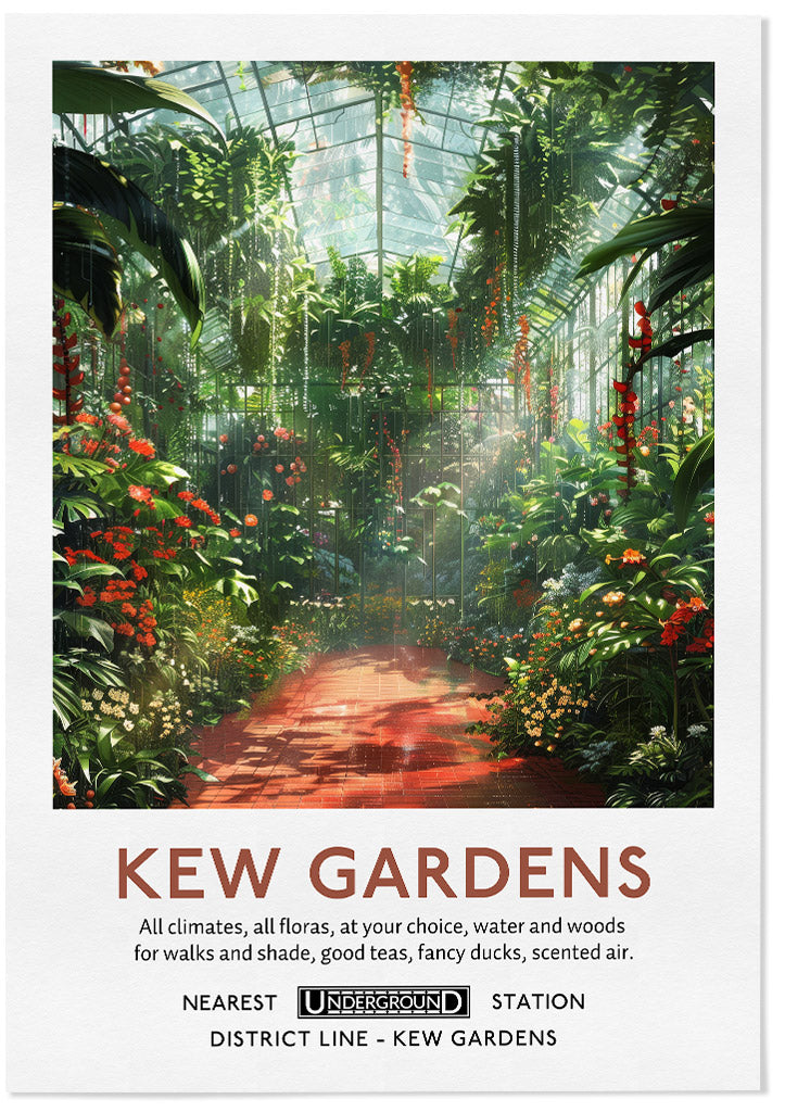 Kew Gardens Botanical Garden Poster