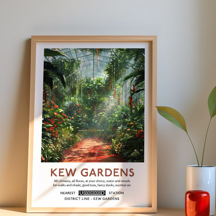 Kew Gardens Botanical Garden Poster