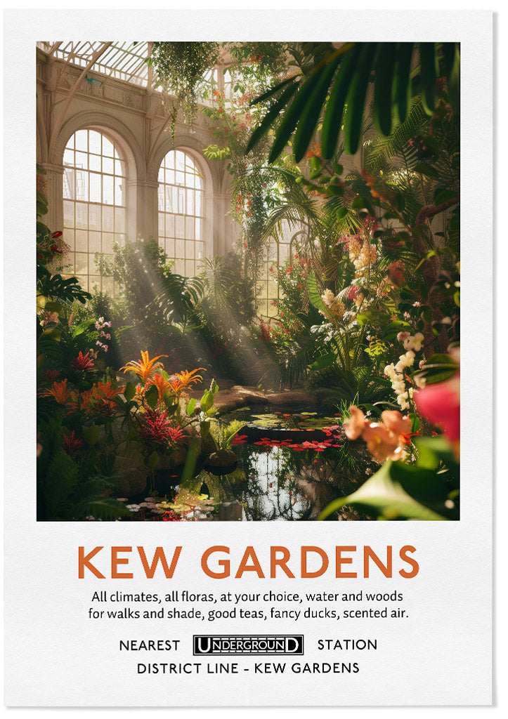 Kew Gardens London Poster | Vintage Travel Posters England – Posterist