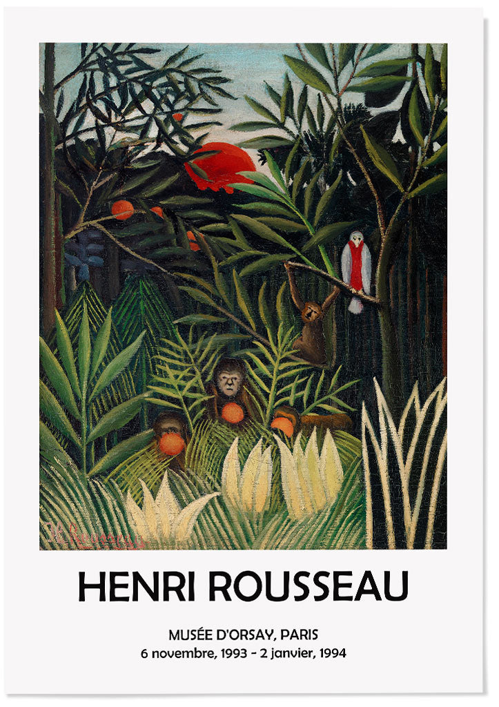 Henri Rousseau - Monkeys and Parrot in the Virgin Forest