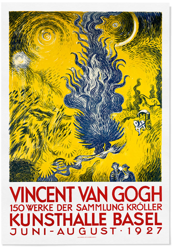 Vincent van Gogh art print, exhibition poster