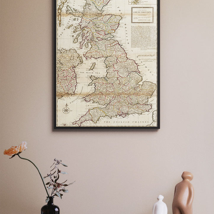 Great Britain Vintage Map 1720