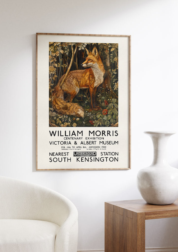 William Morris V&A Exhibition Poster - Fox