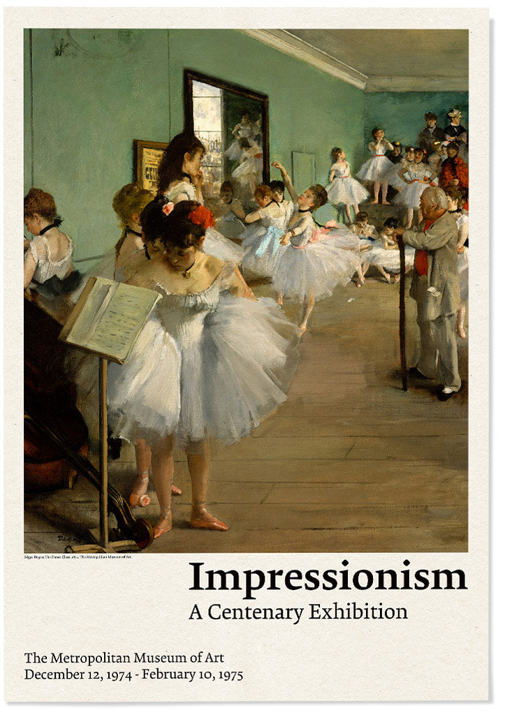 Degas Dance Class art exhibition poster