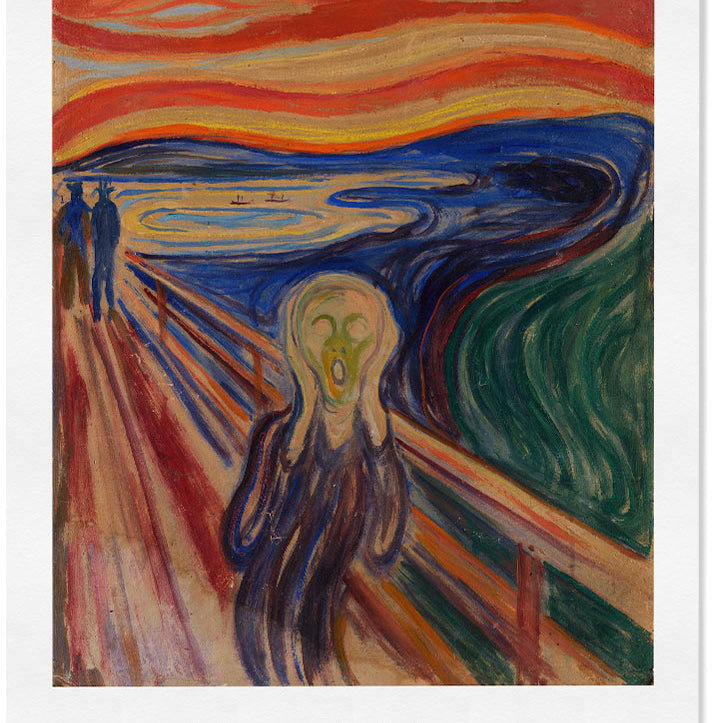 Edvard Munch 'The Scream' Signature Poster