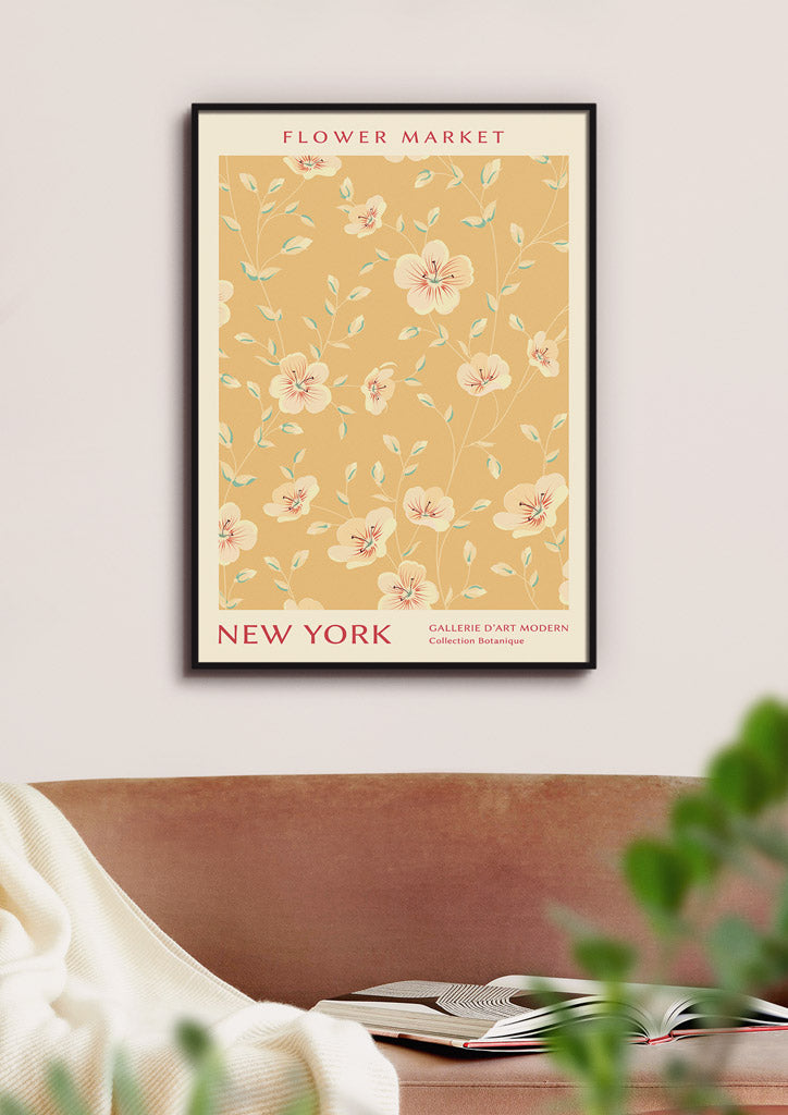 New York Flower Market Poster