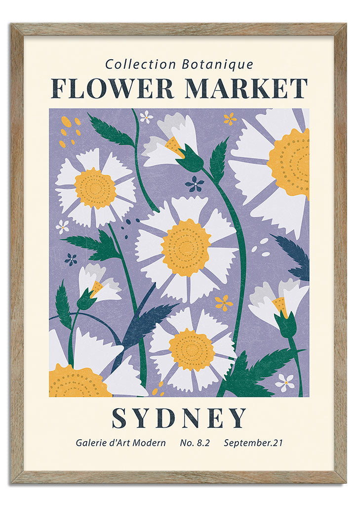 Flower Market Sydney Poster