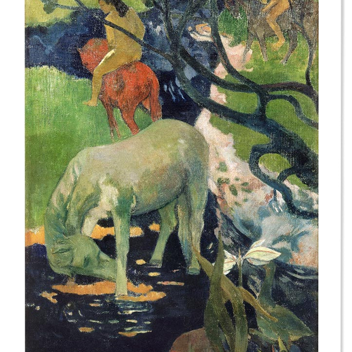Paul Gauguin Print - The White Horse