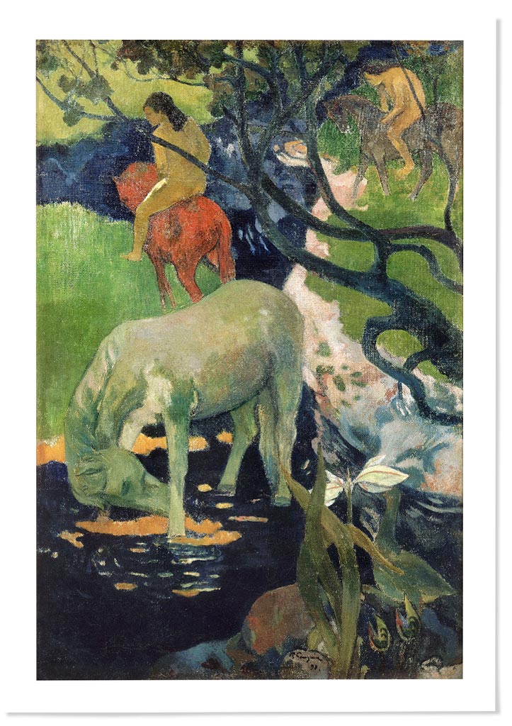 Paul Gauguin Print - The White Horse