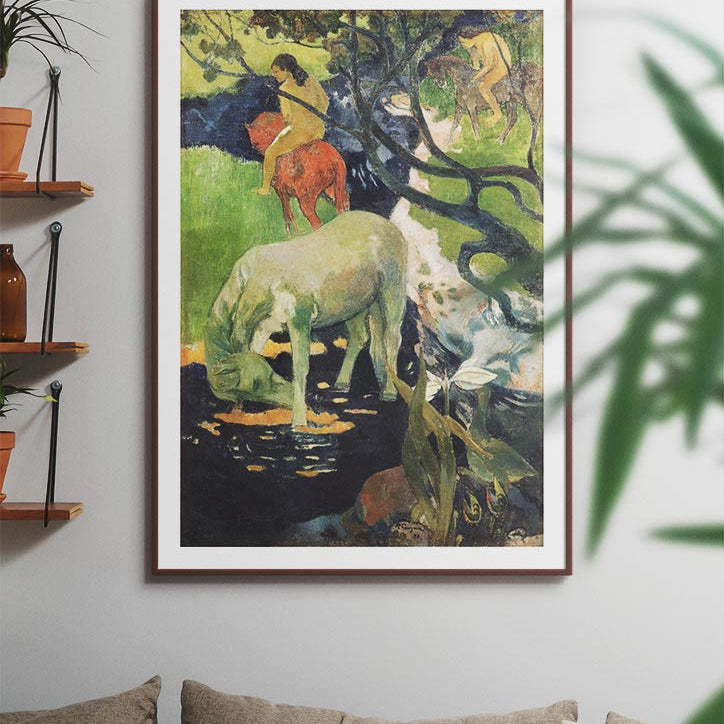 Paul Gauguin Print - The White Horse
