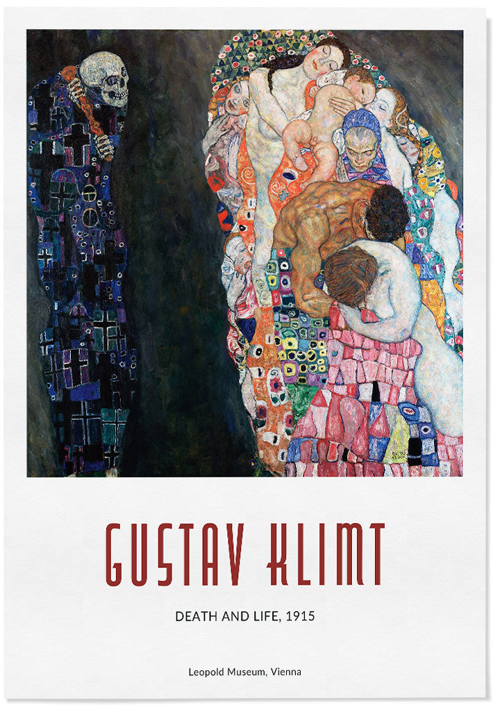 Gustav Klimt Art Prints & Posters | Death and Life Painting – Posterist