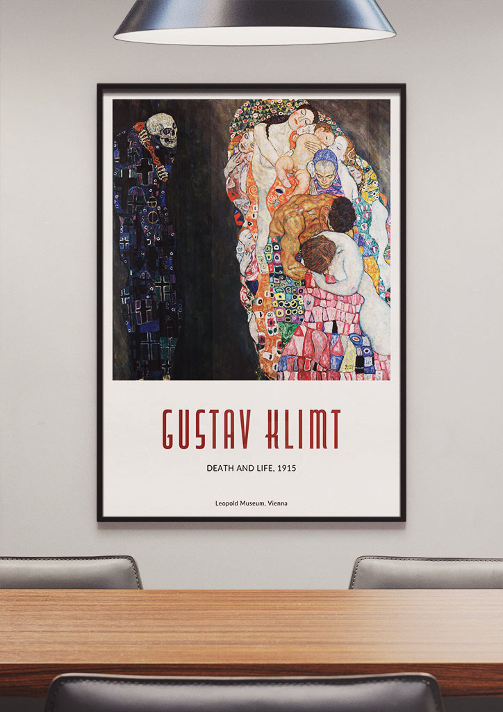 Gustav Klimt Art Prints & Posters | Death and Life Painting – Posterist