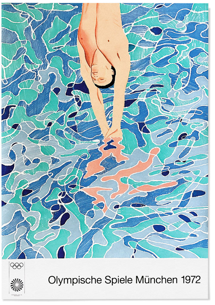 David Hockney Munchen Olympic Poster