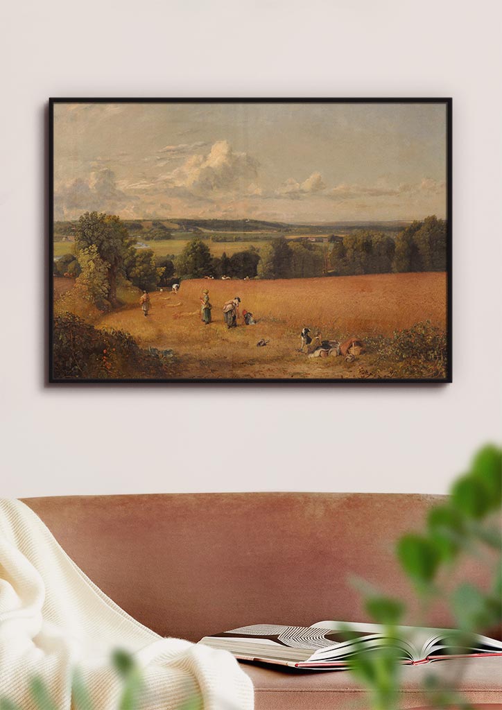 High-quality reproduction art print of John Constable's The Wheat Field painting.