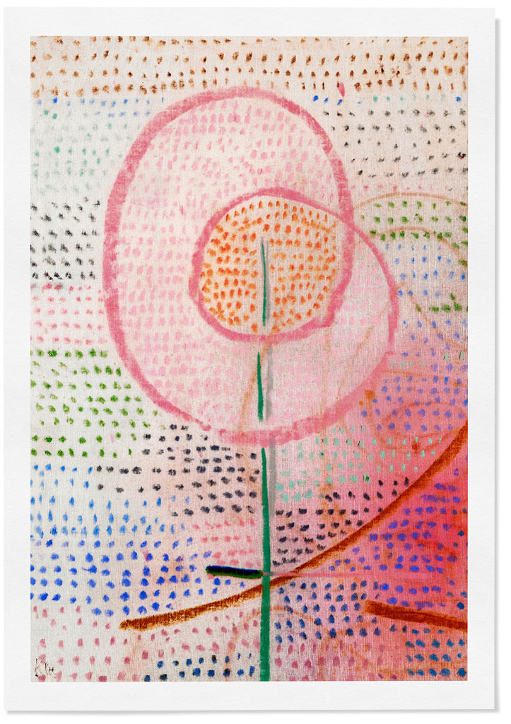 Paul Klee Print,  Blossoming, abstract floral art print