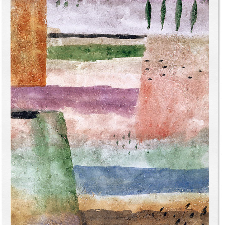Paul Klee Art Exhibition Poster - Poplars
