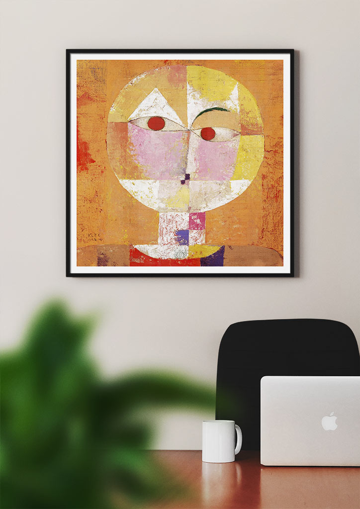 Paul Klee's Senecio - Square Art Print